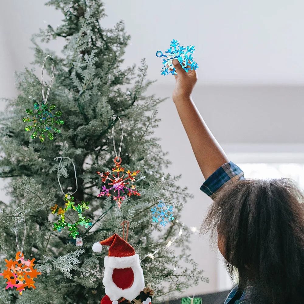 Christmas Holographic Snowflake Silicone Mold DIY Crystal Epoxy Resin Mold Jewelry Making Moulds Christmas Tree Home Decor Craft