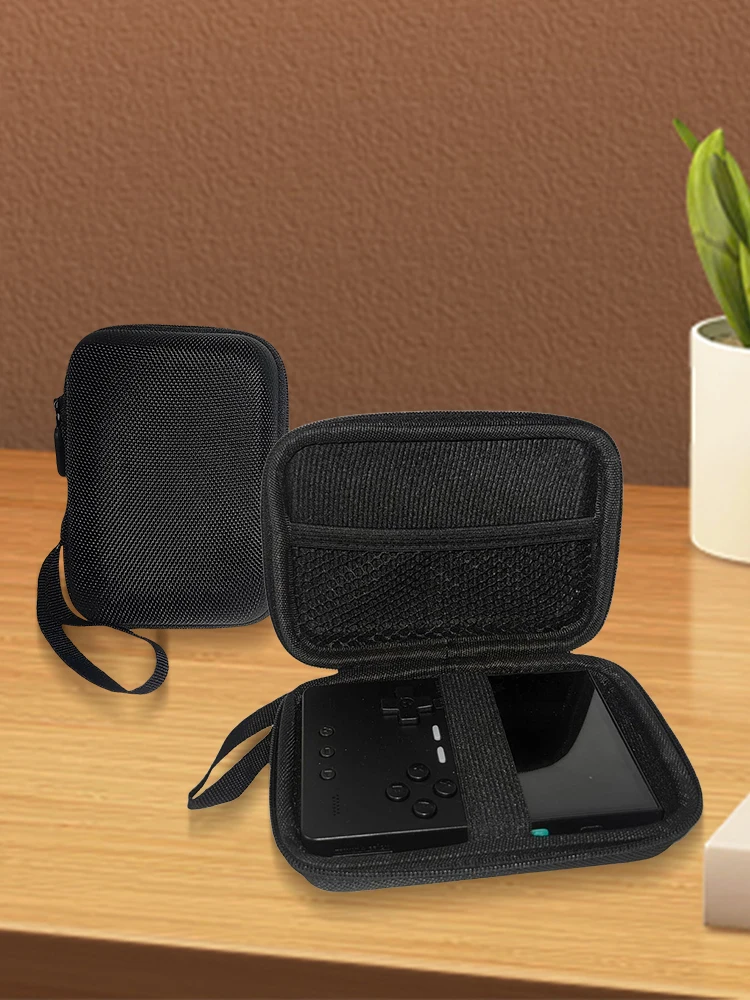 Carrying Case Anti-scratch Travel Carry Bag with Mesh Bag Game Console Case Storage Bag for Trimui Brick Handheld Game Console