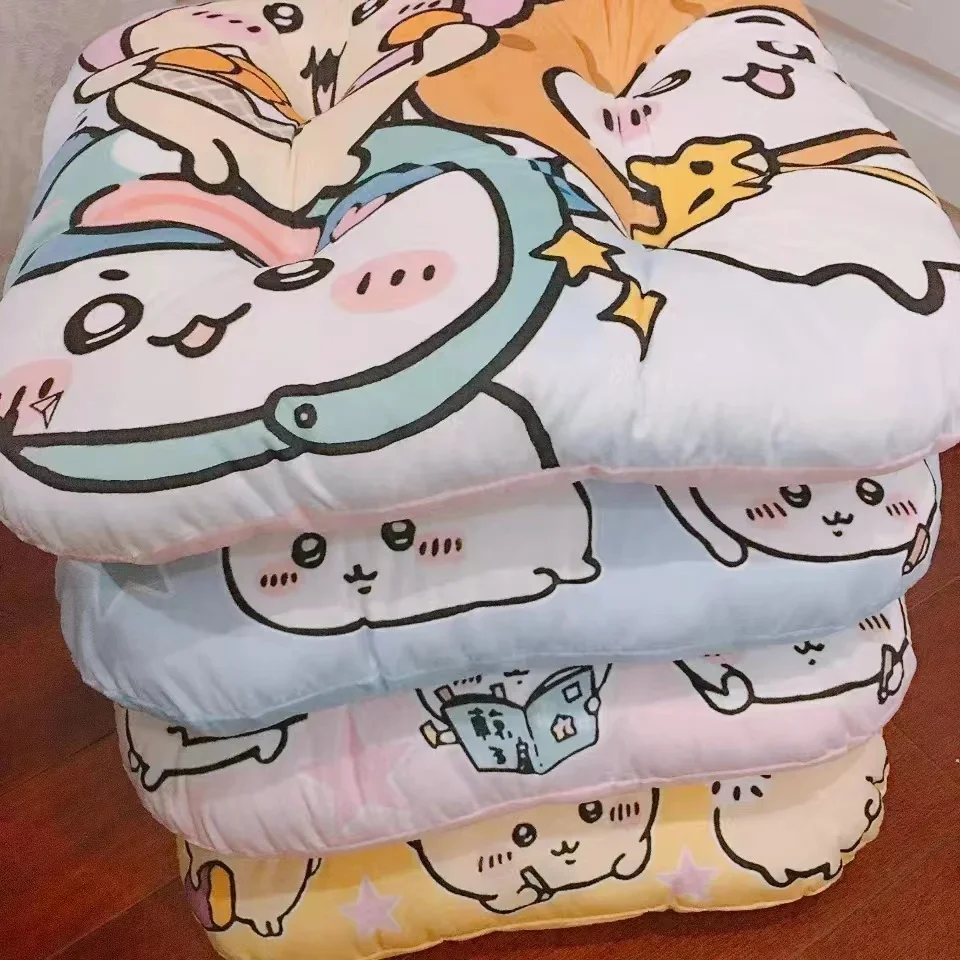 Comfortable Chiikawa Seat Cushion For Chair Hachiware Usagi Anime Pattern Printed Back Cushion Bedroom Dining Room Home Decor 4