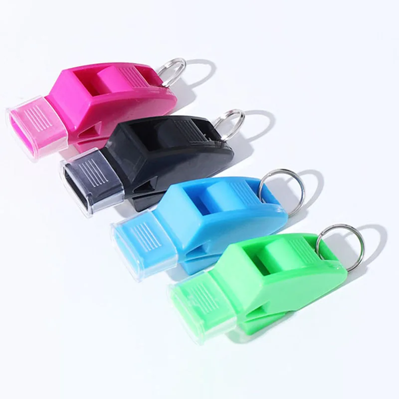 Sports Whistle Soccer Basketball Referee Plastic Survival Tool 1Pcs