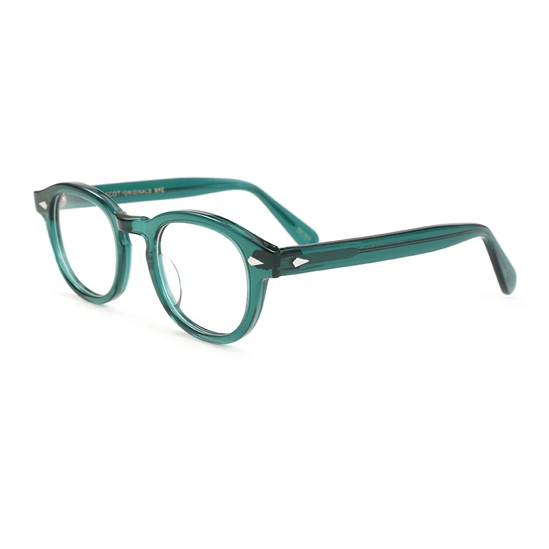 Men's Spectacle Frame Johnny Depp Lemtosh Style Transparent Lens Round Vintage Eyeglasses