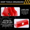 Magnetic Wrench Organizer Rack for Toolbox Wrench Holder Space-Saving Design Holds Up to 24 Wrenches Tool Drawer Storage Shelf 5