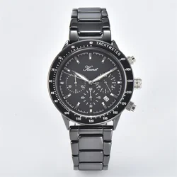 Ceramics Watch Chronoscope Quartz Watch Multi Function Watch With Tachymeter