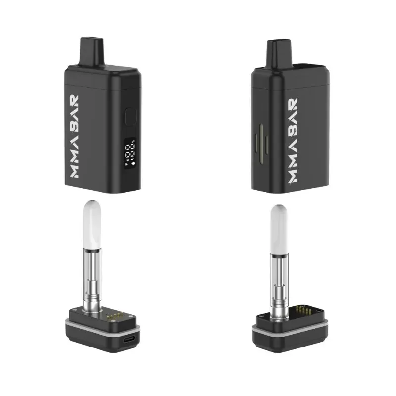 MMABAR Rechargeable Vape Mod with Screen Variable Voltage 650mah Preheat VV 510 Thread Battery for Thick Oil Cartridges Carts vape mod