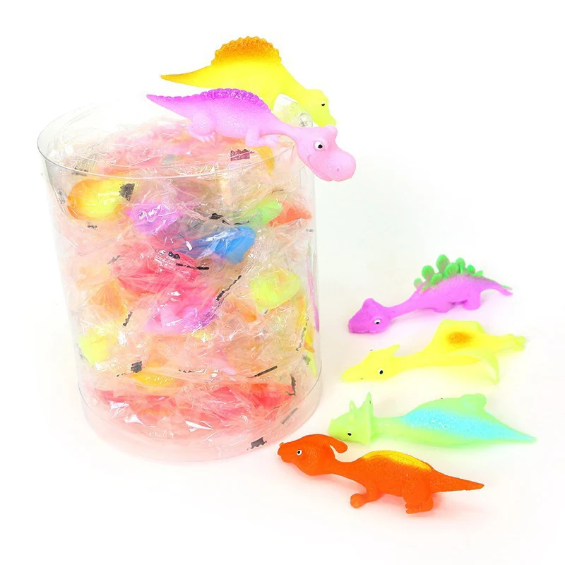 Rubber Flying Dinosaur Toys Finger Slingshot Party Favors for Kids