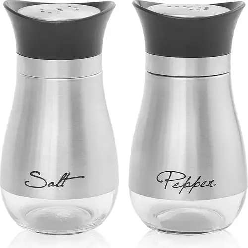 2pcs Seasoning Shaker Glass Bottles Spices Storage Barbecue Condiment Jar Salt Pepper Boxes For Kitchen Gadget Tools Organizer - Image 3