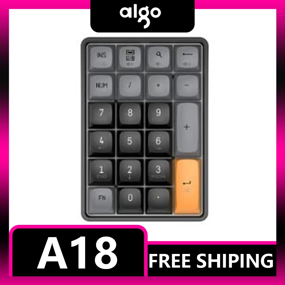 

Мини-клавиатура Aigo A18, беспроводной аксессуар для компьютера, офиса, подарки