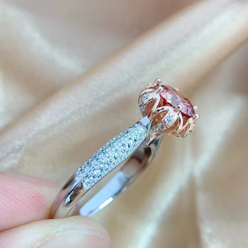 Wedding Diamond Ring S925 S925 Sterling Silver Moissanite Ring