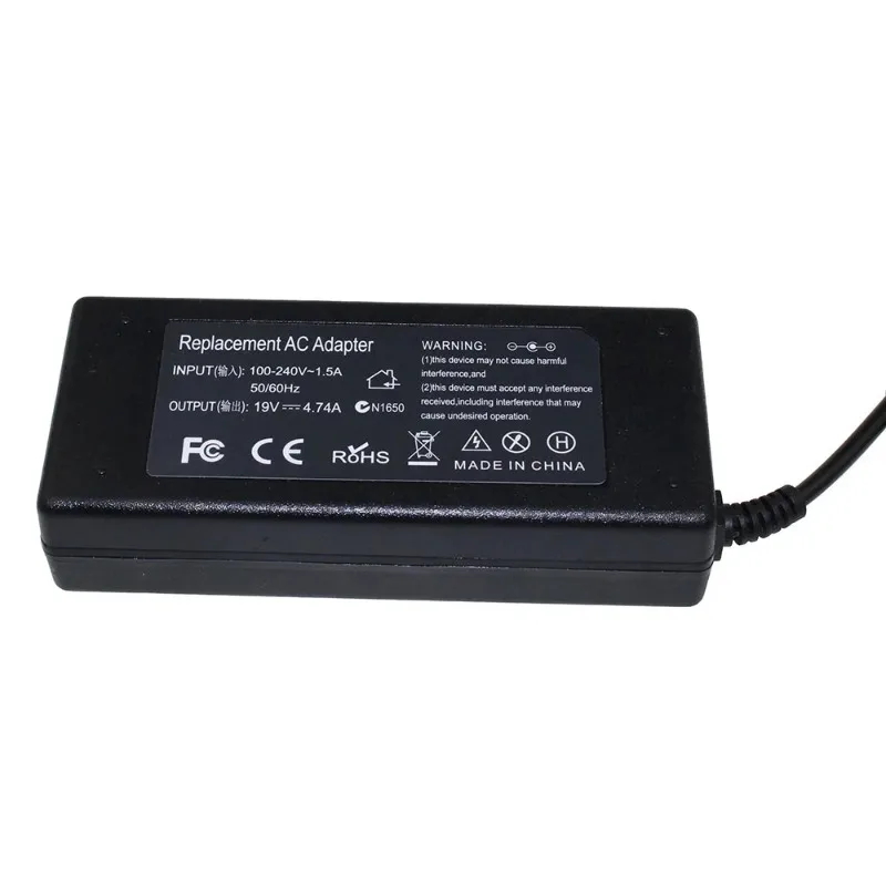 Laptop Charger Power Adapter 19V 4.74A 7.4x5.0mm Notebook Adapter Power Supply for HP 63955-001 609940-001 PPP012H-S Pavilion Dv4 Dv5 G4 G6 G7 AC Charger