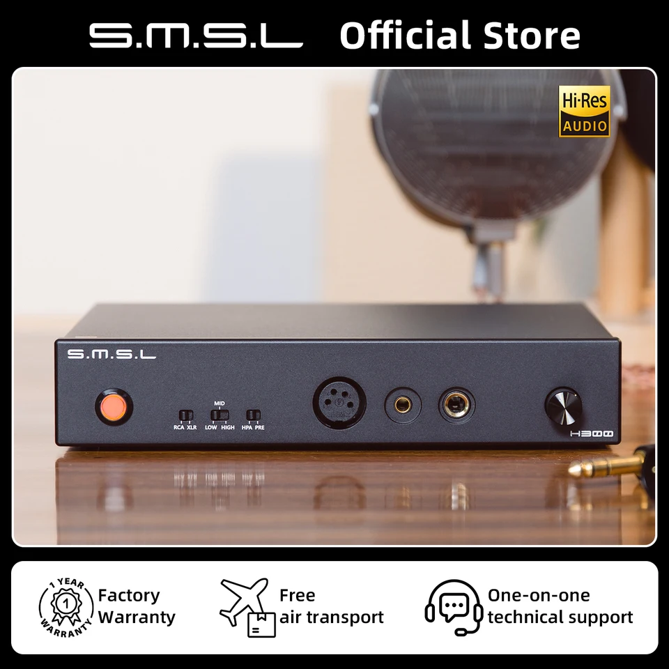 Smsl-ハイパワーHi-Fiヘッドセット,133db出力,6.35mm,4.4mm,xlr,rca