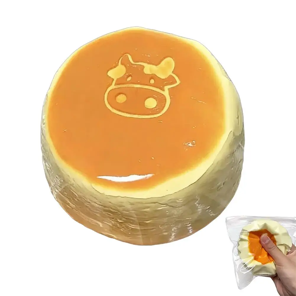 Cheese Cake Squeeze Soft Slow Rebound Pinch Milky Flavor Bread For Stress Cute Anxiety Relief Toy_voghion.com
