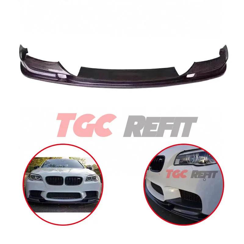 

Carbon Fiber 3D Style Front Bumper Chin Lip Spoiler Lips Protection Cover Trim Kit For BMW 5 Series F10 F11 F18