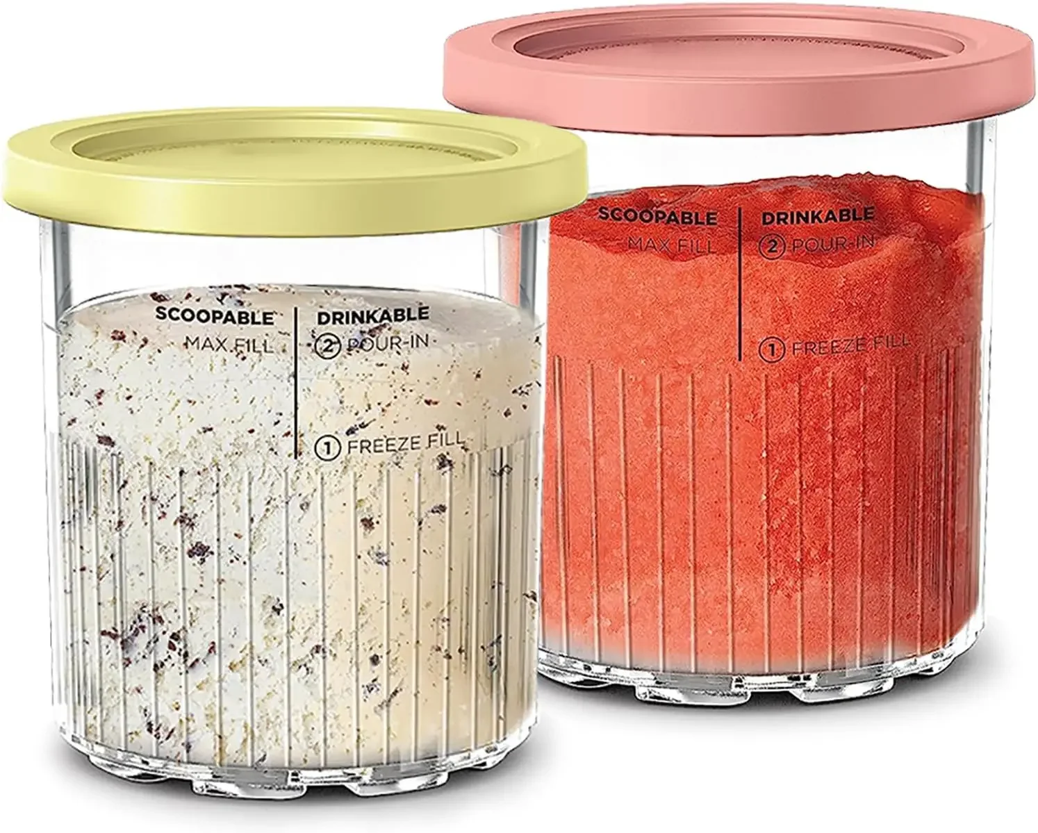 עבור נינג'ה קרמי דלוקס 11 ב-1 XL משפחתי גודל NC500/NC501 סיכות 4 חבילות 24 אונקיות למדיח כלים בטוחות ללא BPA נגד נזילות צבעים מעורבים