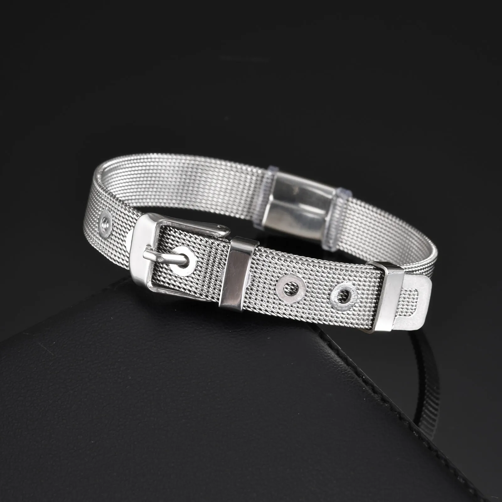 German Eagle Bracelet for Men Boys,Stainless Steel Mesh Adjustable Wristband,Germany Jewelry Gift