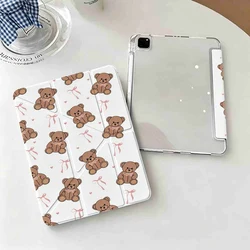 Charming Teddy Bear Tablet Case with Pen Slot - Protective Cover - Galaxy Tab S8 Plus (PBGTYZ01)