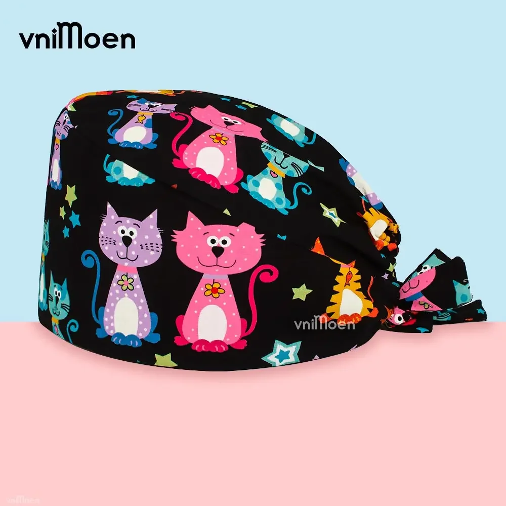 Surgery cap women nurse hair cap Clean protection Nursing work Breathable Cotton scrub hat medical scrub hats