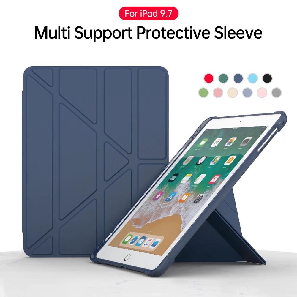 Per Ipad 9 7 2017 2018 Custodia Con Portamatite Custodia Per Tablet Funda Per Ipad 5A 6A Generazione Custodie