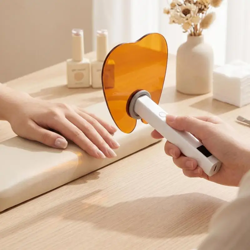 Dispositivi per saloni di bellezza per unghie, deflettore in plastica che blocca la luce per lampada UV per unghie a forma dritta, occhiali protettivi anti-luce blu - immagine 2