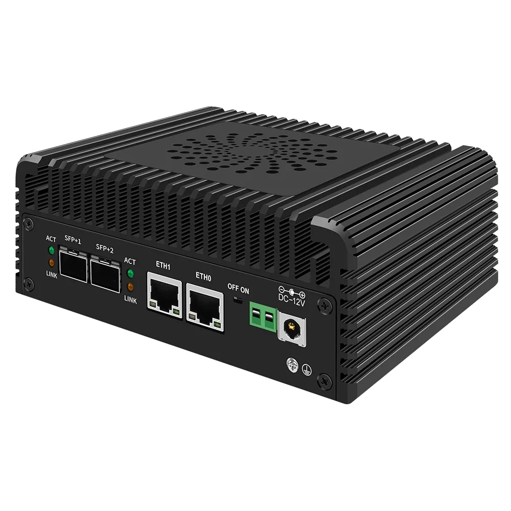 New 2x10G SFP+ 2xi226-V 2.5G Firewall Mini PC Intel 3 N355 N305 N150 N100 Soft Routing 2xNVMe DDR5 MiniPC NAS Server Proxmox 4