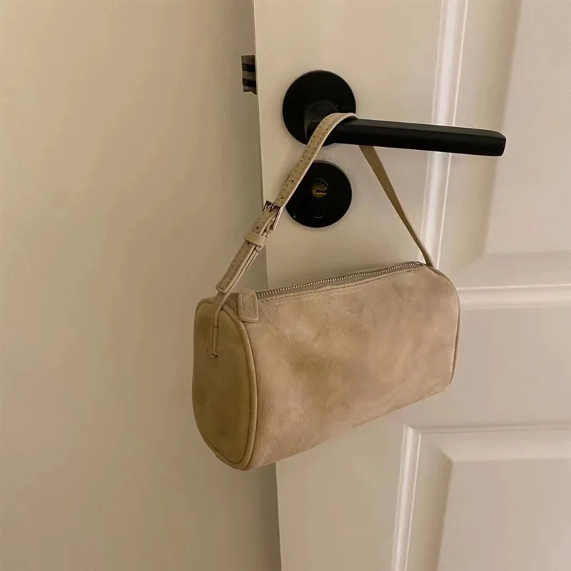 VIELINE Women's Pillow Bag Genuine Leather Underarm Hobo Bag Day Clutches Ladies Simple Design Mini Purse 6