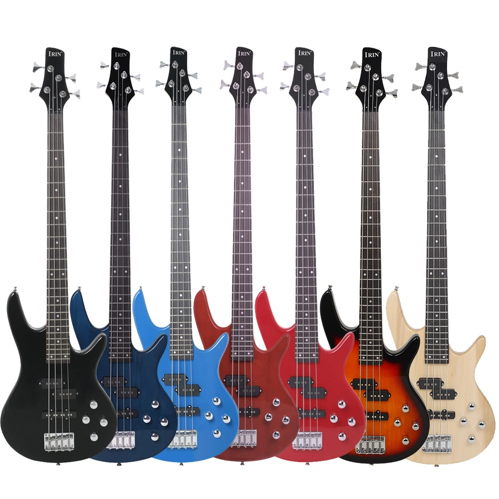 

IRIN 4 Strings Electric Bass Guitar 24 Frets Maple Body Bass Guitar Guitarra With Cable Wrenches Strings Bag Parts & Accessories