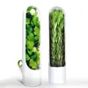 2Pcs Refrigerator Fresh Keeper for Vegetable Herbs Saver Storage Parsley Cilantro Containers 1
