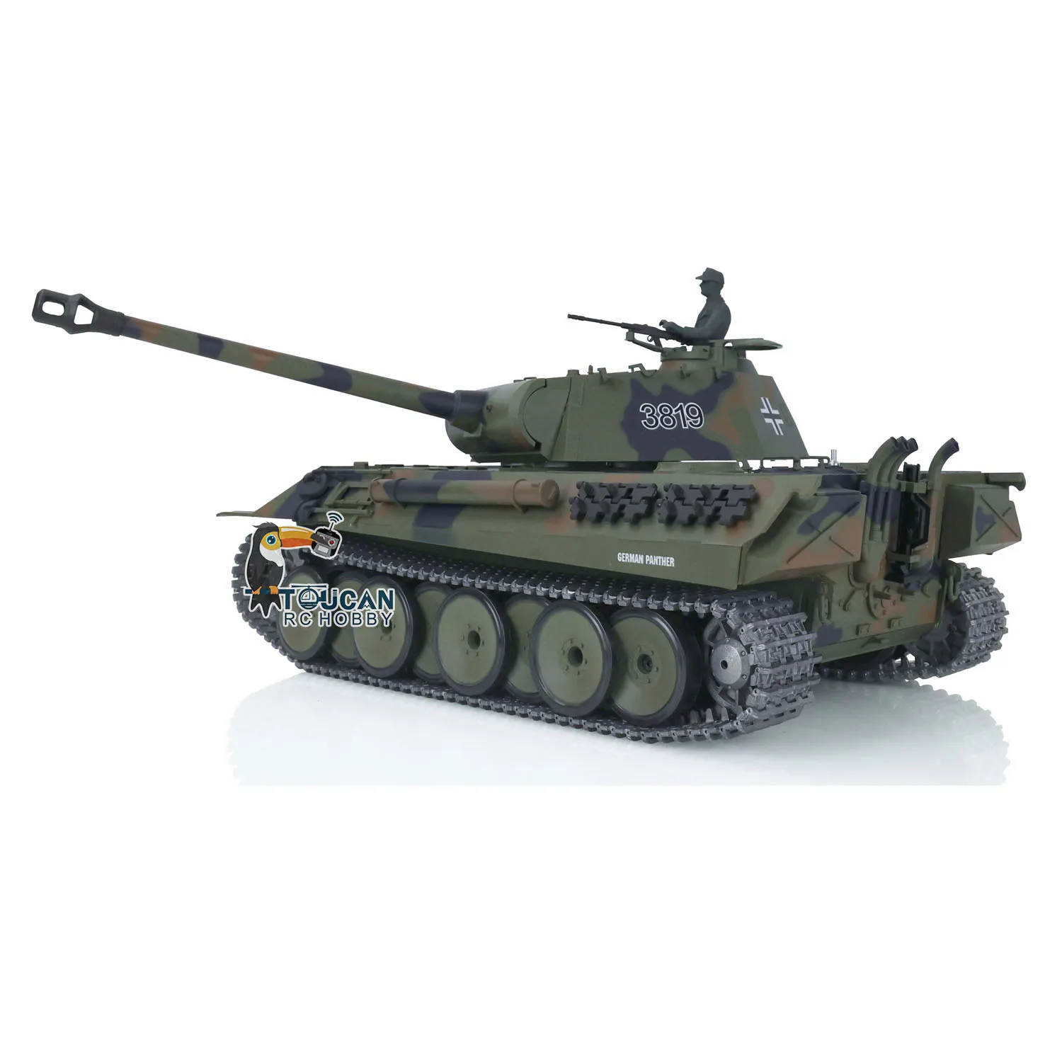 Heng Long RTR 1/16 Scale 7.0 Upgraded Metal Version German Panther V RC Tank 3819 Army BB Shoot Unit Speaker Toys Model TH17288 6
