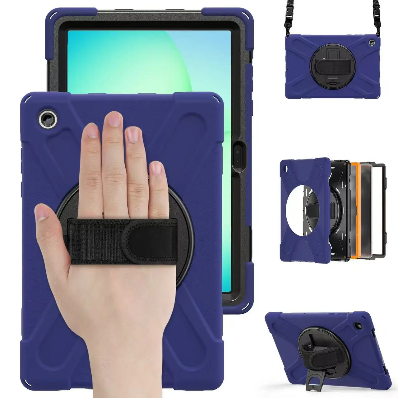 Defender Armor Tablet Case Sleeve - Thick Shockproof with Handle Hard Cover
