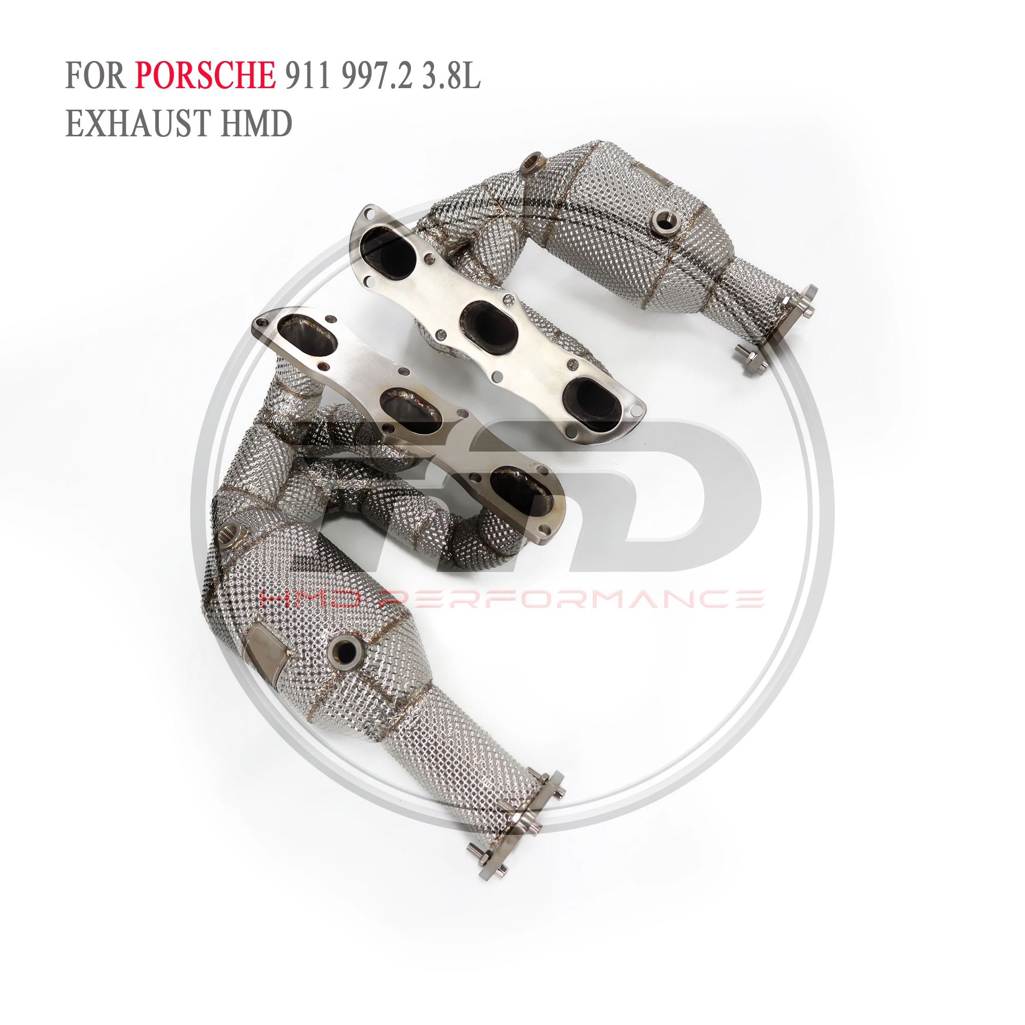 

Выхлопная система HMD, высокопроизводительные головки для Porsche 911 997,2 л, коллектор с тепловым экраном