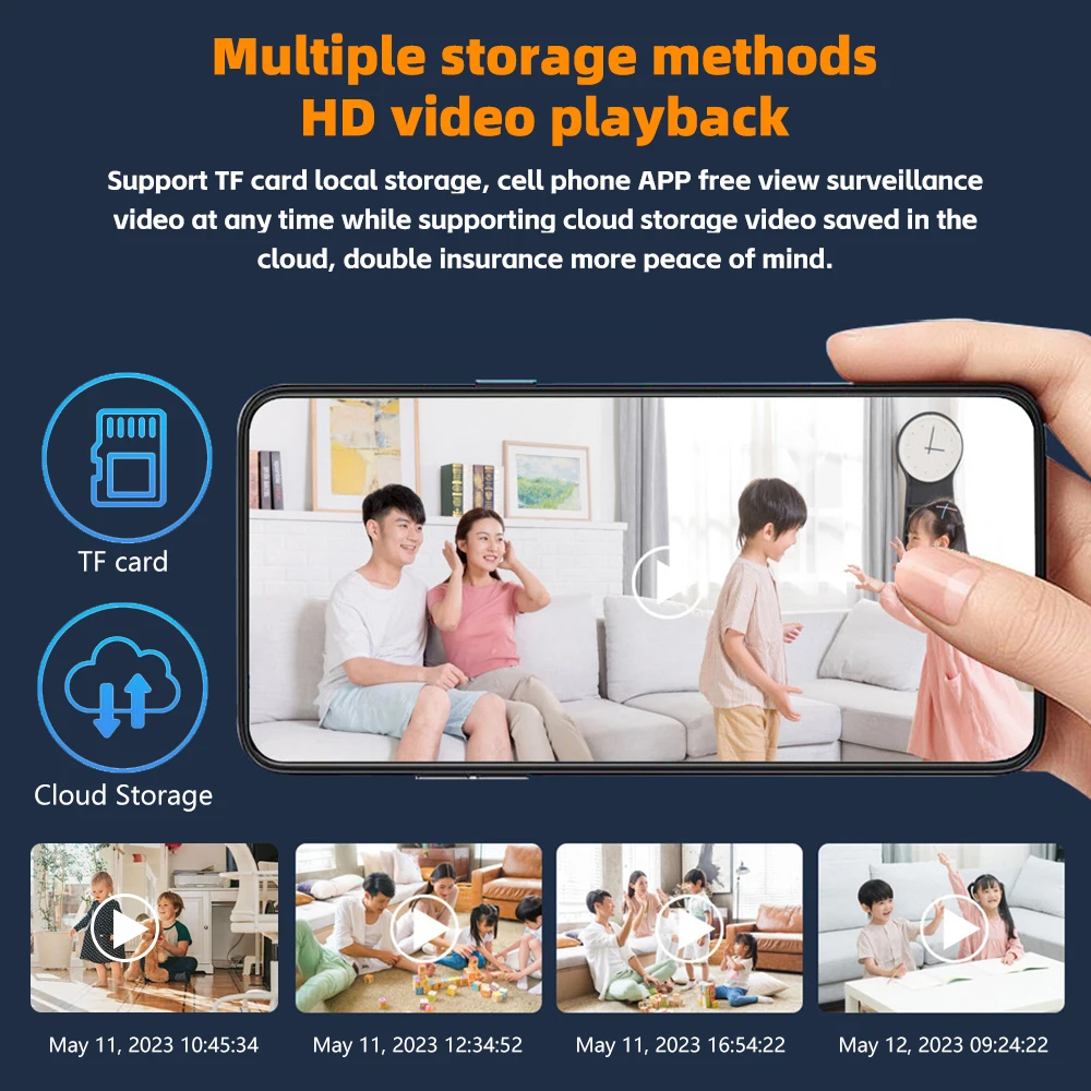 Indoor PTZ Camera 1080P Dual Band 2.4G/5G WiFi Full Color Night Vision Two Way Audio AI Motion Detection Home Security Cam 5