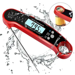 Waterproof Ultra - Fast Digital Meat Thermometer (Red)