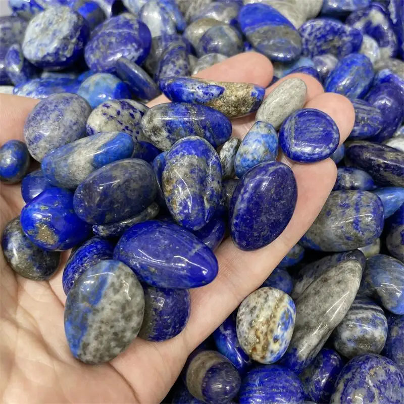 

500g Natural Lapis Lazuli Tumbled Stones For Wicca Reiki Healing Crystals Polished Energy Chakra Stone Ornament