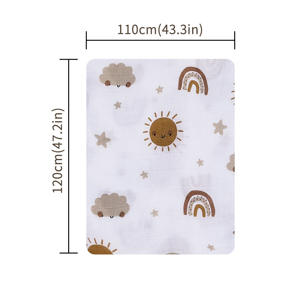 Bamboo Muslin Swaddle Blanket 2