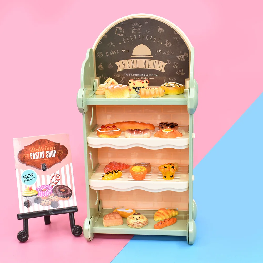 1 Set Cute Dollhouse Mini Bakery Furnishings / Ice Cream Simulation Shop  Dollhouse Milk Bread Trolley Accessories Toy - Kitchen Toys - AliExpress