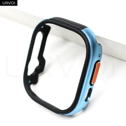 URVOI Custodia Protettiva in Lega di Zinco Dual-Color con Bumper in TPU per Apple Watch
