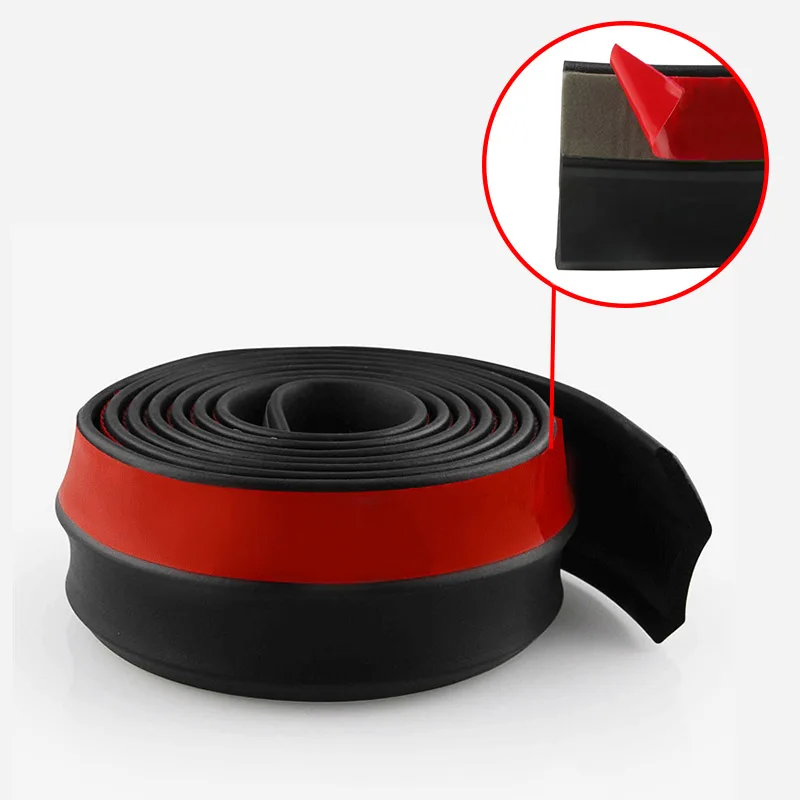 Universal Car Front Bumper Lip Spoiler Skirt Protector Trim Strip