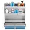 Wall Mounted Tool Tray, Storage Trailer Tool Cabinets, Small Wall Mounted Steel Cabinets Adjustable Shelves For Garages 1