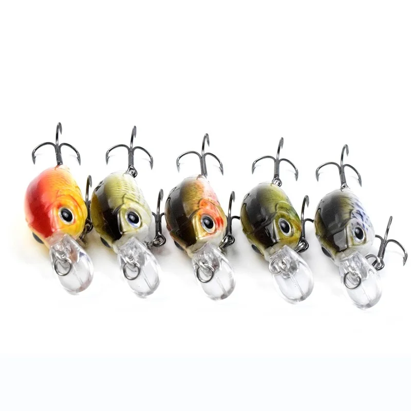 CCLTBA  Hot Sale Mini Crankbait Wobblers Floating Hard Artificial Baits Minnow for Bass Pesca Carp Perch Fishing Lures Tackle
