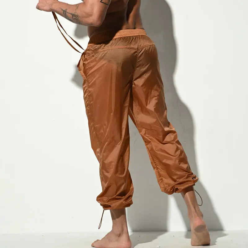 Transparent Swimwear Men Swimming Pants Beach Bermuda Surf Trousers Nylon Quick Dry Swiming Wear Long Trunks Desmiit Sexy Shorts swim trunks
