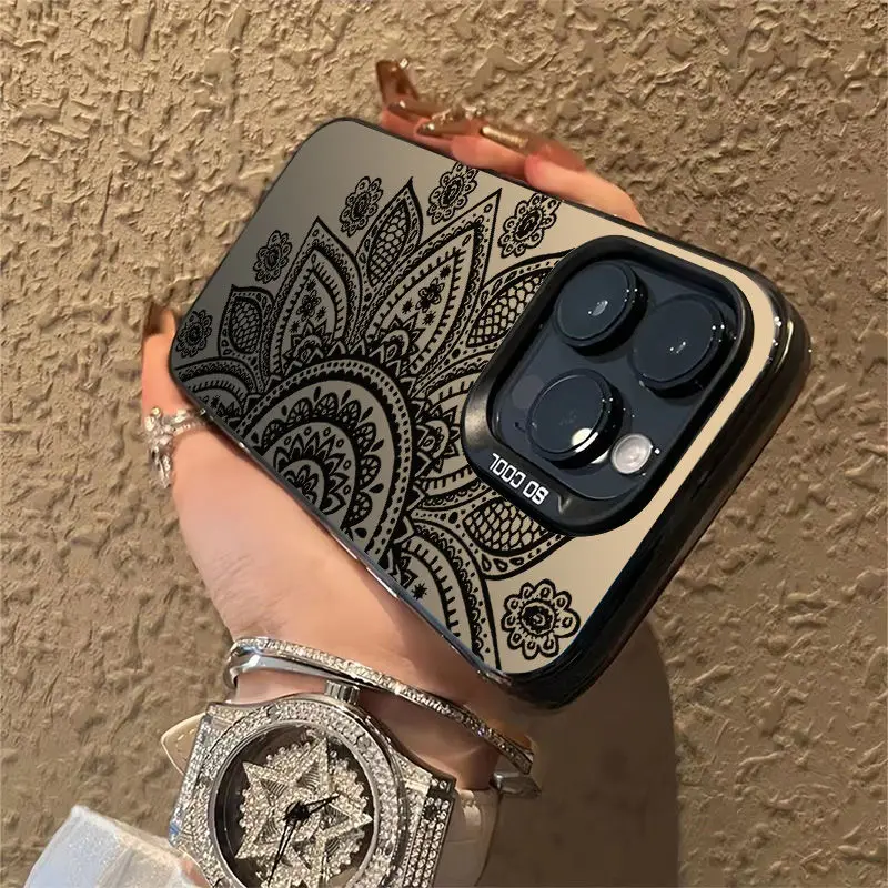 Y2K Original Totem Flowers Matte Shockproof Phone Case