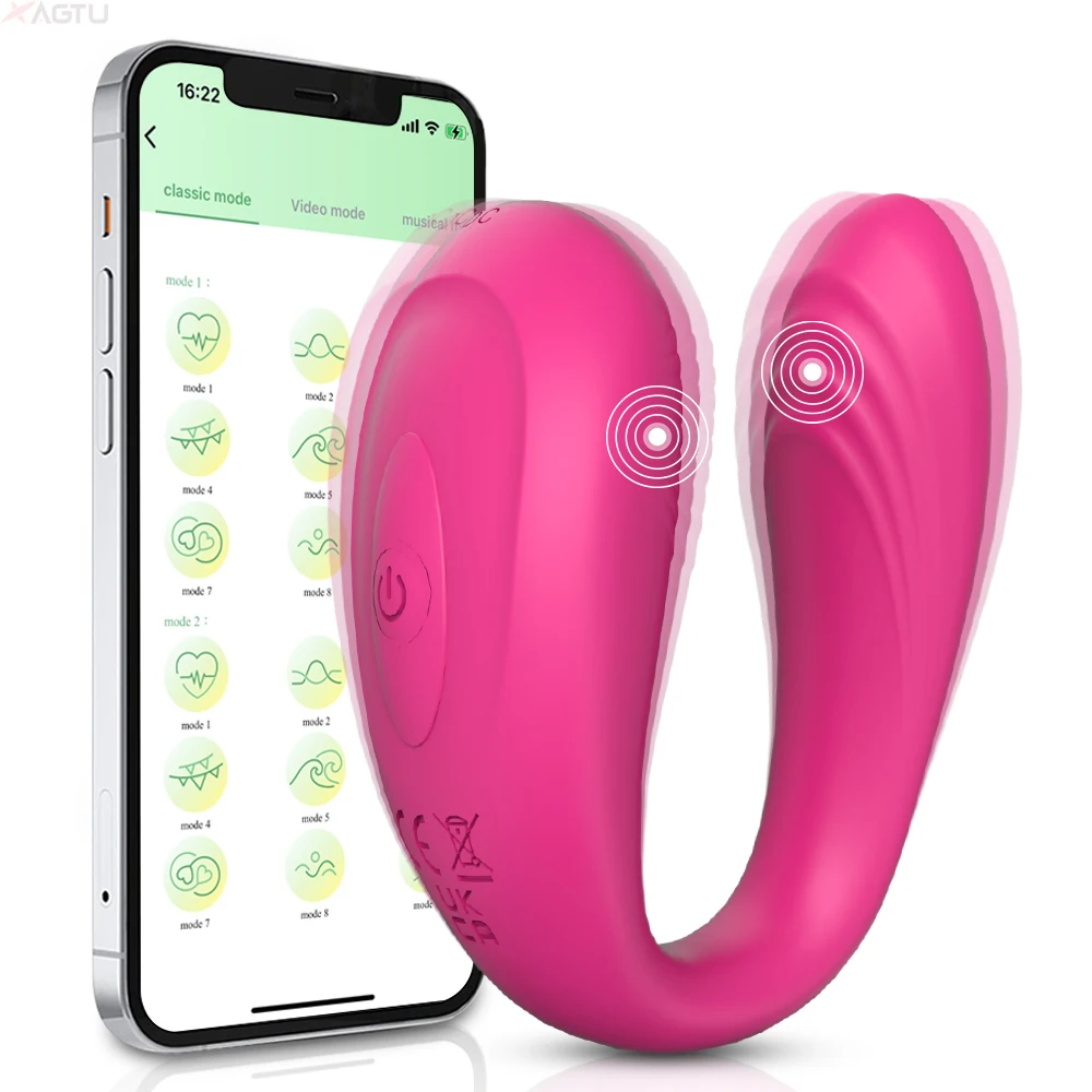 Wireless APP Couples Vibrator Clitoris Stimulator for Women Female G-Spot Vagina Vibrating Massager Wearable Sex Toy Adult Goods