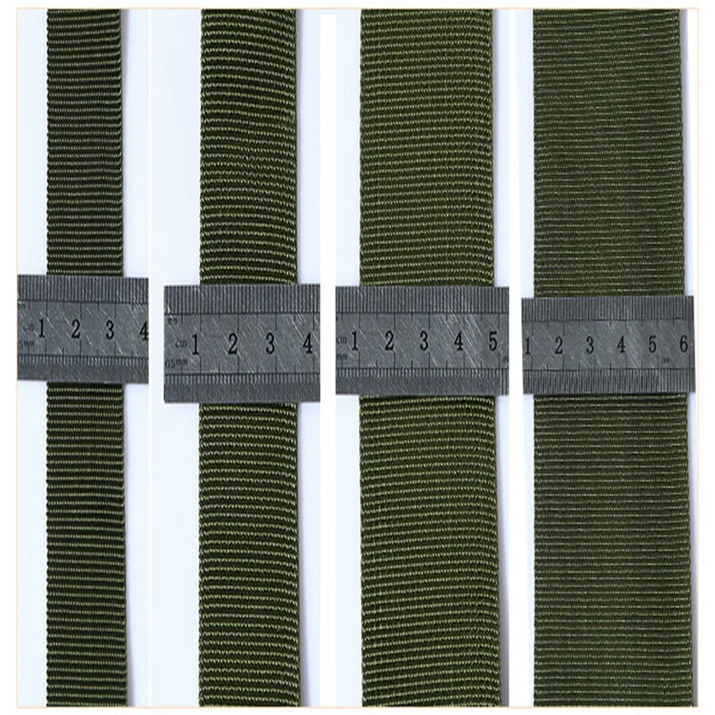 ArmyGreen 웨빙 리본, DIY 바느질 가방 부품 스트랩, 시트 스트랩, 신발 의류, 20mm, 25mm, 38mm, 50mm 너비, 5 m