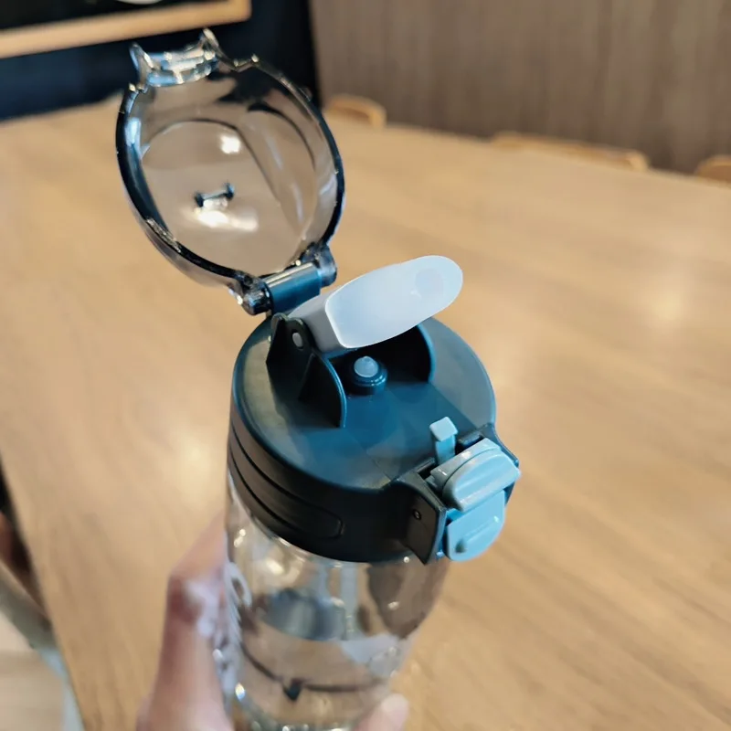 800ml Sports Water Bottle With Straw Plastic Water Bottles With Scale Leak  Proof Drinking Bottles For Outdoor BPA Free Drinkware