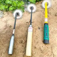 Gardening Hoe Weeding Tool Root Pulling Sunflower Weeding Handheld Rake Loosening Soil Puller Mangane Steel Weeding Removal Tool 1