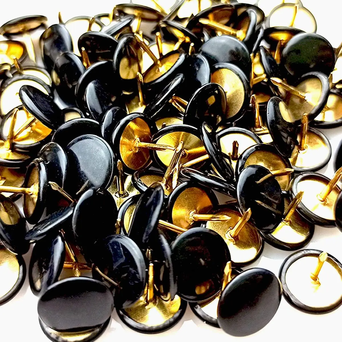 200/400PCS Plastic round Head Thumbtacks Push Pins Wall Tacks for Home School Office Photo Wall Cork Board Assorted Pack