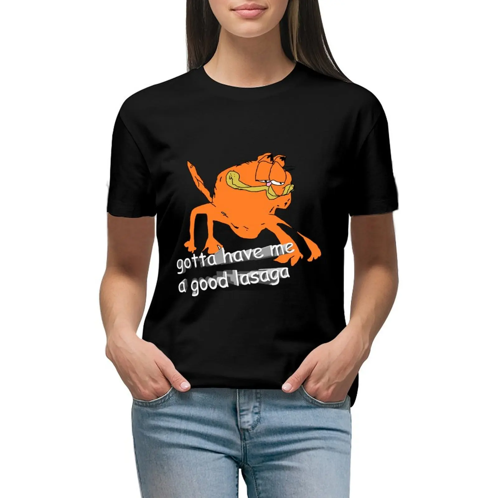 

gotta have me some good lasaga T-Shirt funnys vintage oversized lady clothes t-shirt dress for Women long