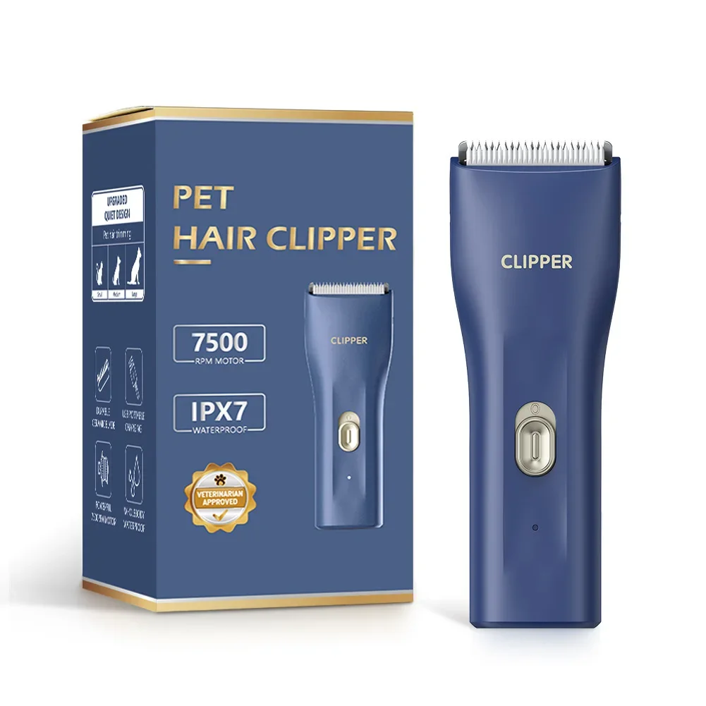 Simple Mini Silent Electric Pet Electric Clippers Puppy Kitten Barber Shaving Hair Trimmer Hair Clippers IPX7 Waterproof