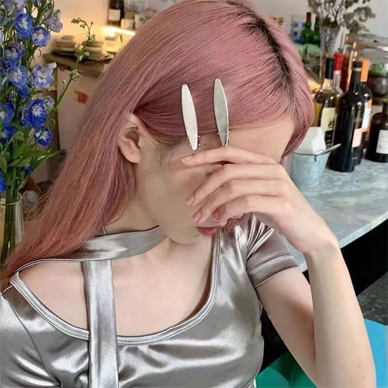 Y2K Silver Metal Hairpins