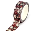 NEW 1PC 10M Decorative Red Spider Net Skull Washi Tape for Scrapbooking Journaling Adhesive DIY Masking Tape Cute Stationery 1