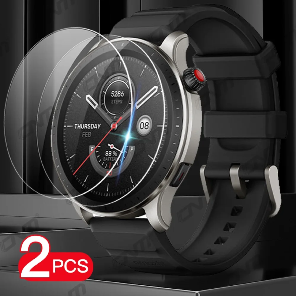 SHUAXI Watch Screen Protector (3+1Pack) Compatible for Amazfit GTR 4,  Tempered Glass Film Anti-Scratch High Definition Full Coverage and Soft TPU  Protective Case, black (SI-03)